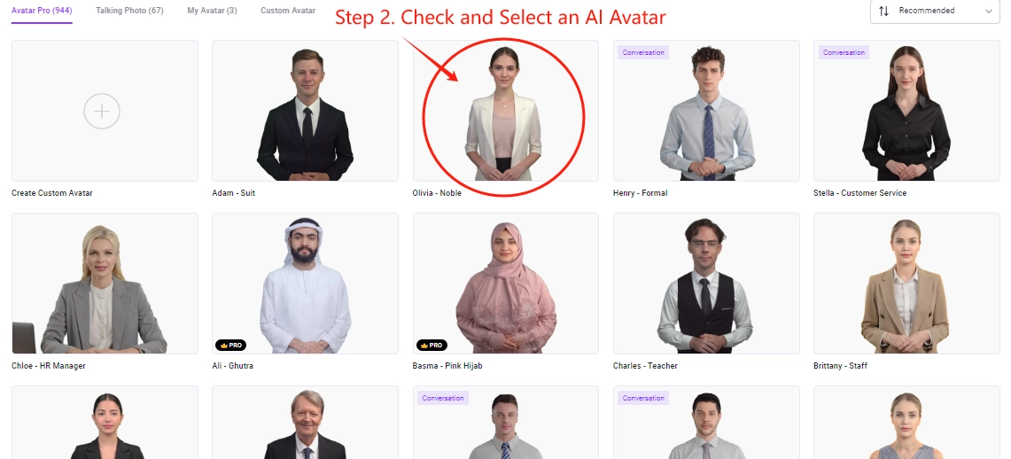 All Types AI Avatar