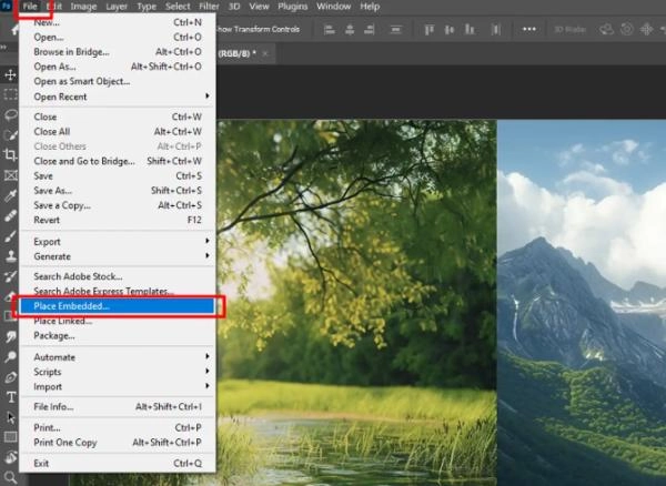 Add a Picture to a Picture in Photoshop