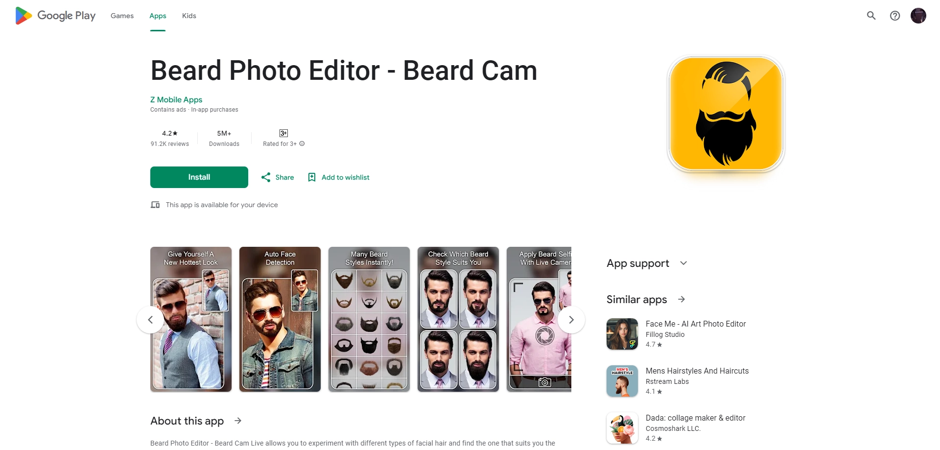 Add Facial Hair to Picture Beard Photo Editor Beard Cam