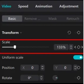 Add Keyframes to Zoom in Video on CapCut