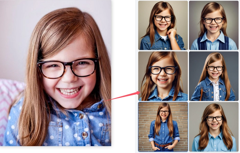 Age My Child Photo Online with Vonly