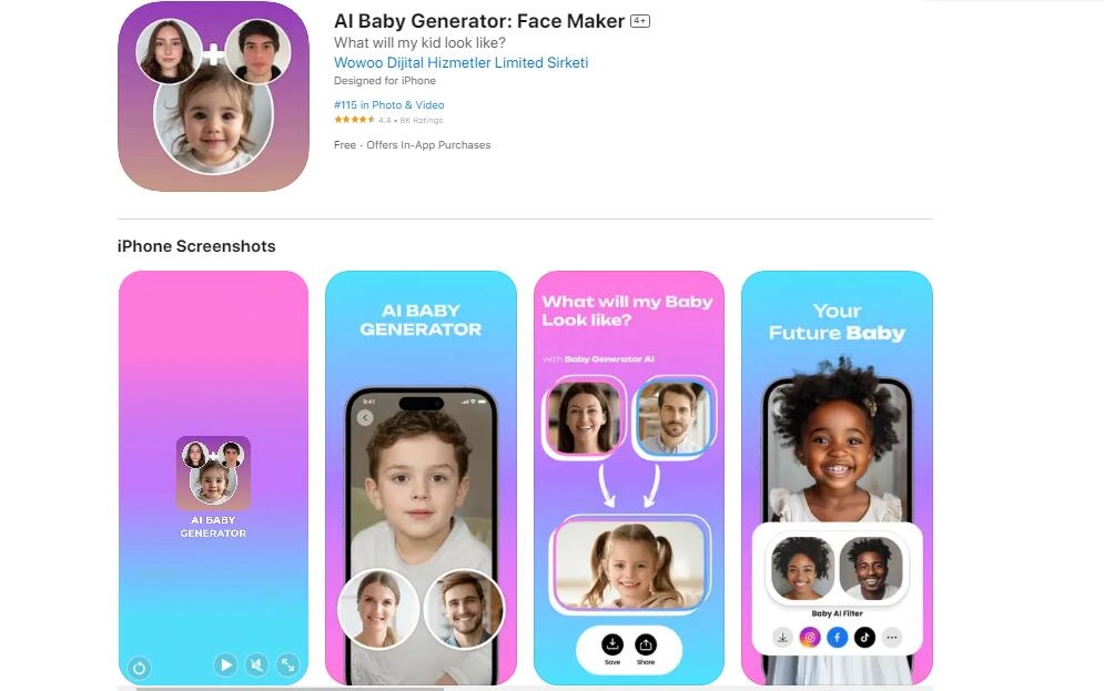 AI Baby Generator to Create Mixed Race Face Infants