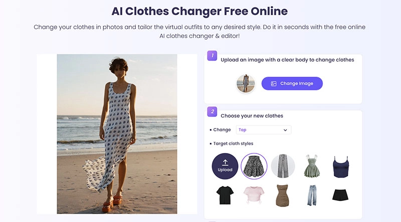 AI Clothing Finder Upload Image