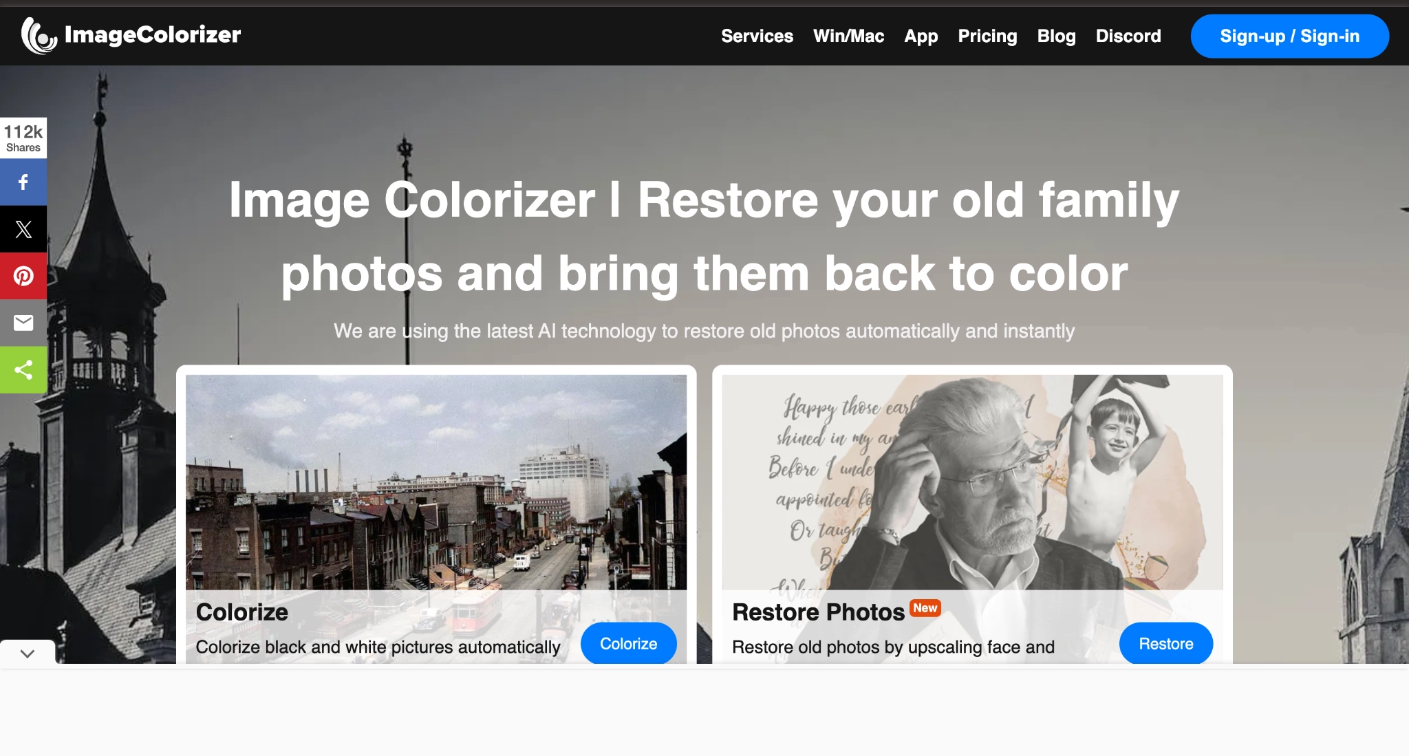 AI Colorize Photo ImageColorizer