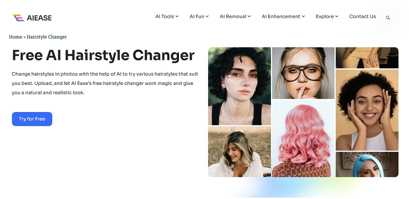 AI Ease Hairstyle Changer