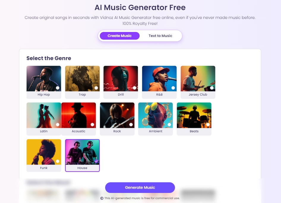 AI Electronic Music Generator Online