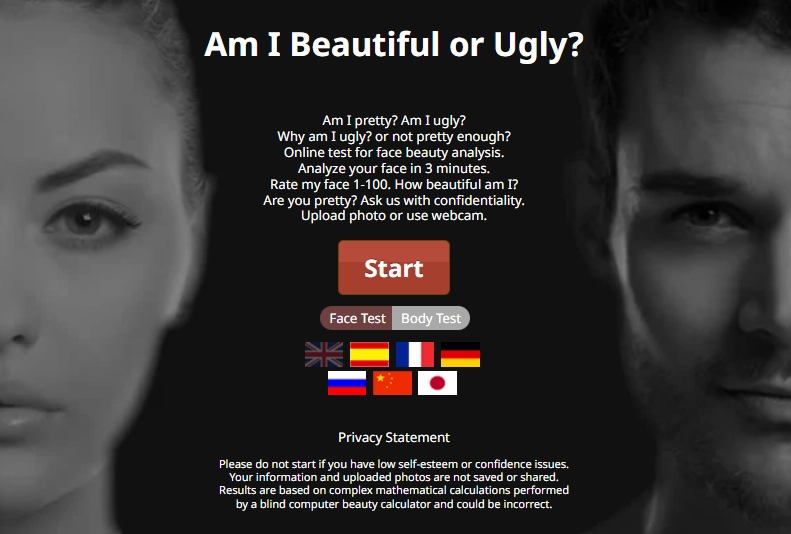 AI Face Beauty Test