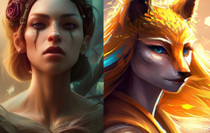 AI Fantasy Portrait Generator Fox