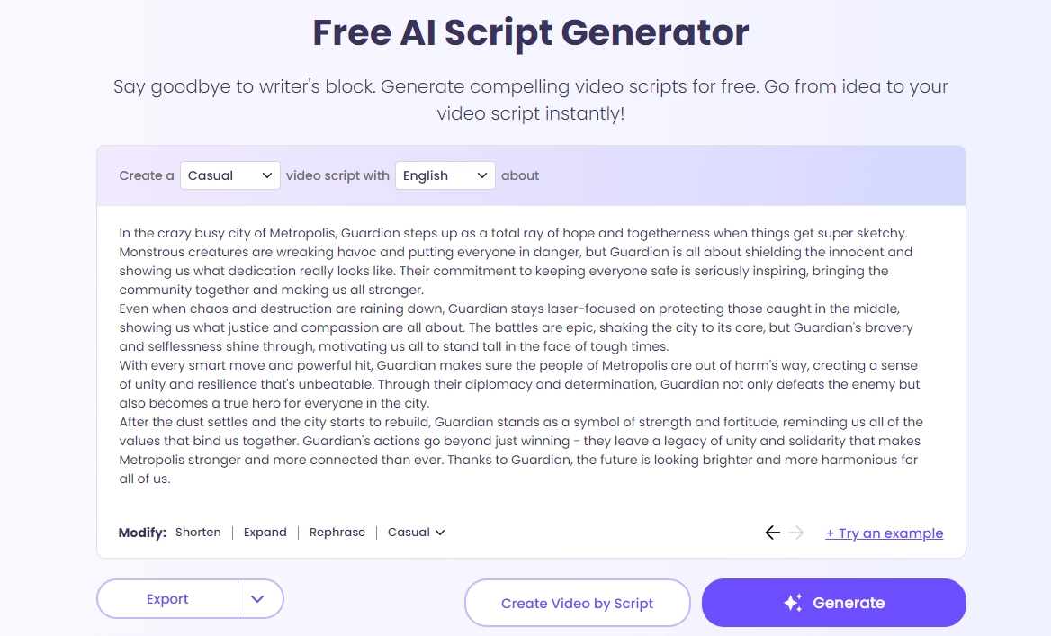 AI Fight Scene Generator - Vidnoz