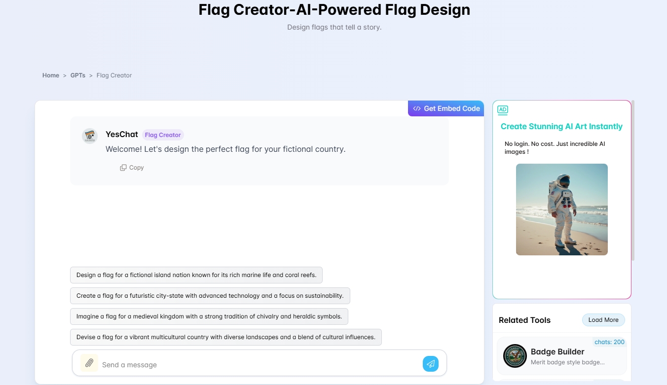 AI Flag Maker Yeschat