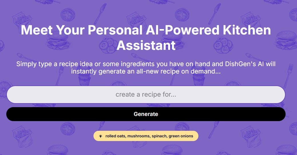 AI Food Image Generator for Free