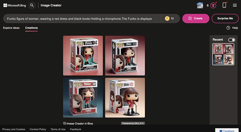 AI Funko Pop Maker Microsoft Designer Creation