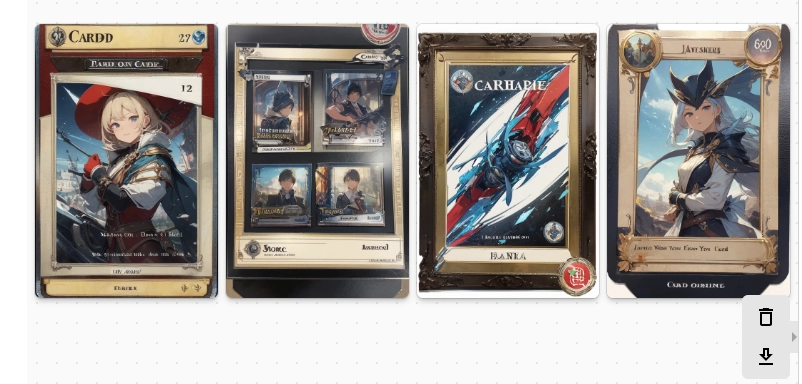 AI-Generated Card Frames for TCG