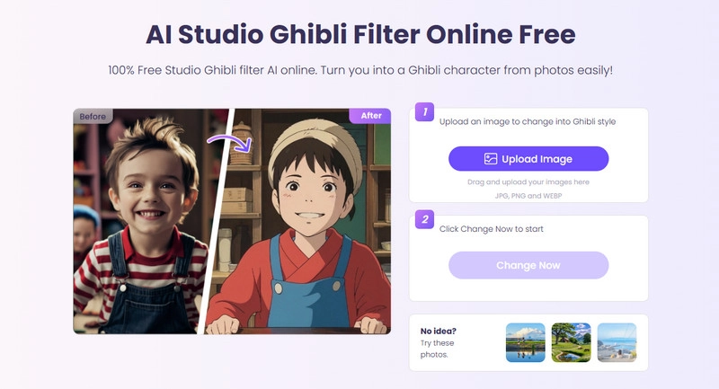 AI Ghibli Face Filter