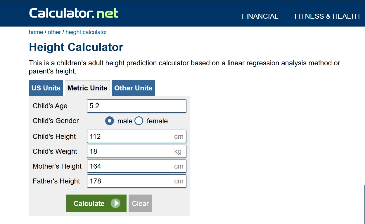 AI Height Calculator Calculator