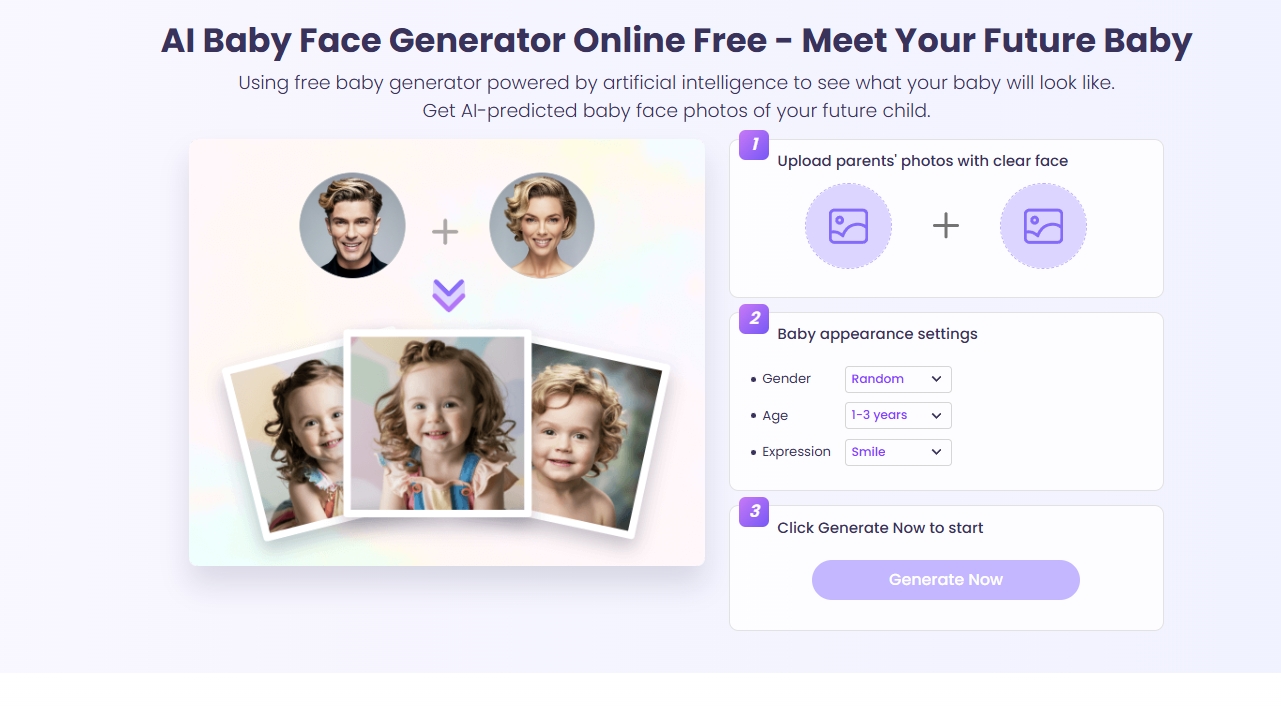 AI Height Calculator Vidnoz Baby Generator