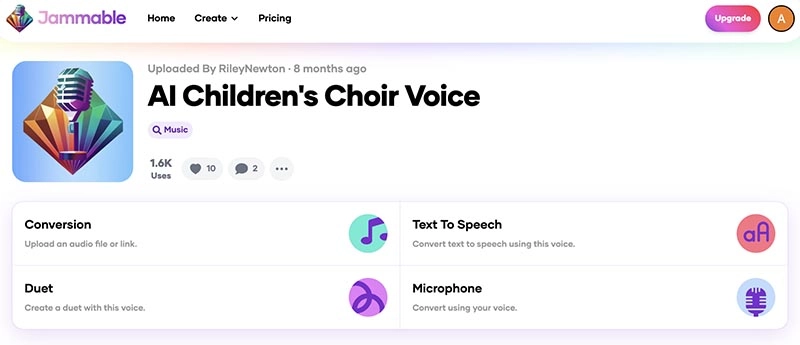 AI Kid Choir Generator Jammable 