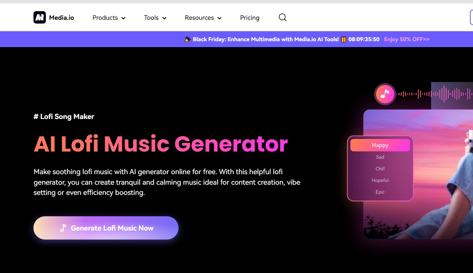 AI Lofi Music Generator Mediaio