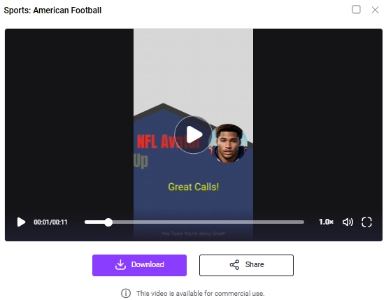 AI-Made Cheer Video with Talking NFL Avatar