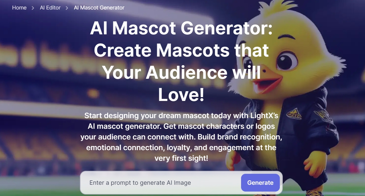 AI Mascot Generator Lightx