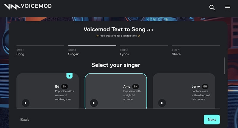 AI Music Generator with Vocals VoiceMod Singer