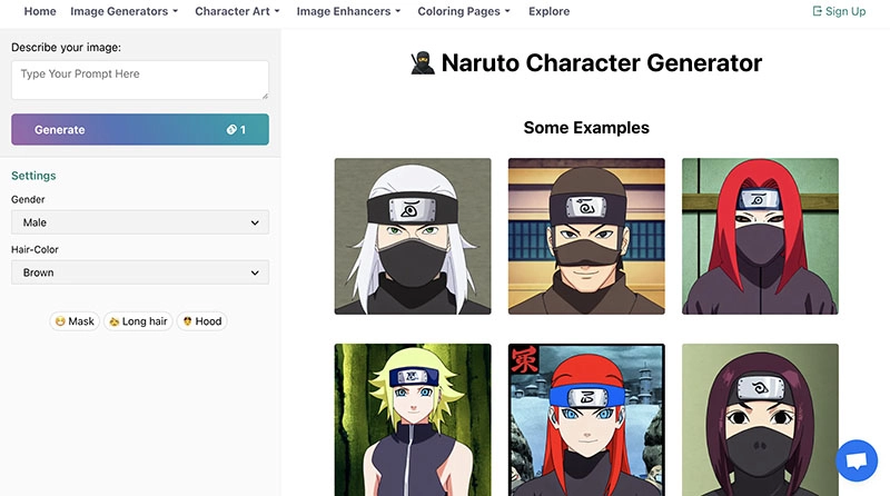 AI Naruto Generator ImageAI 