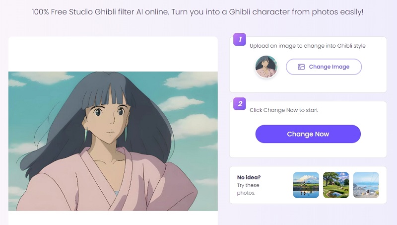 AI Pictures of Yourself Ghibli