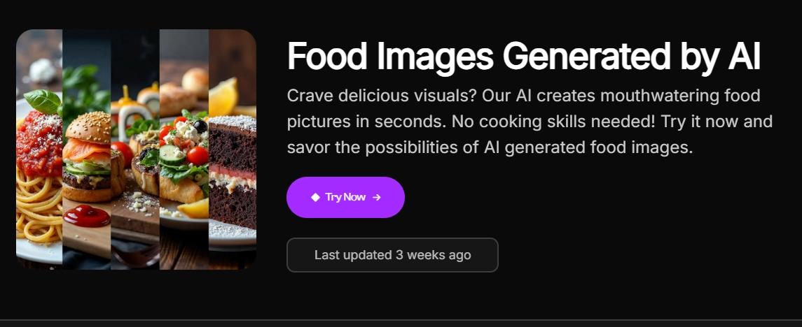 AI Powerd Food Photo Generator