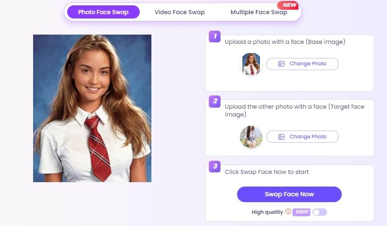 AI Teens Yearbook by Face Swap