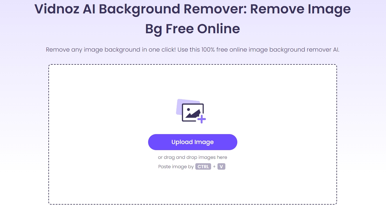 AI Transform Image Vidnoz BG Remover