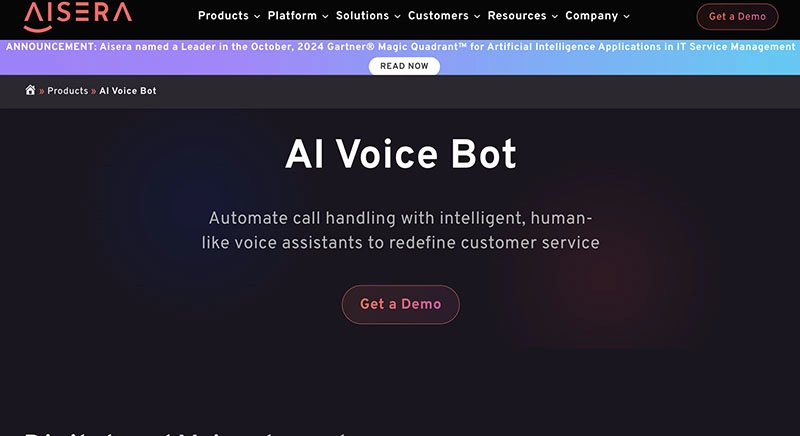 AI Voice Bot Aisera