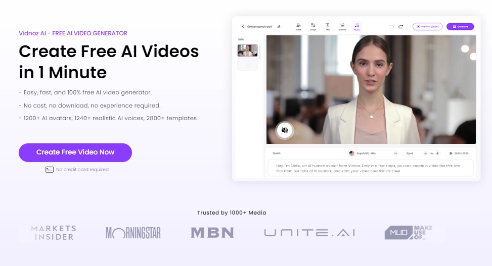 AI Voice to Video Generator Free