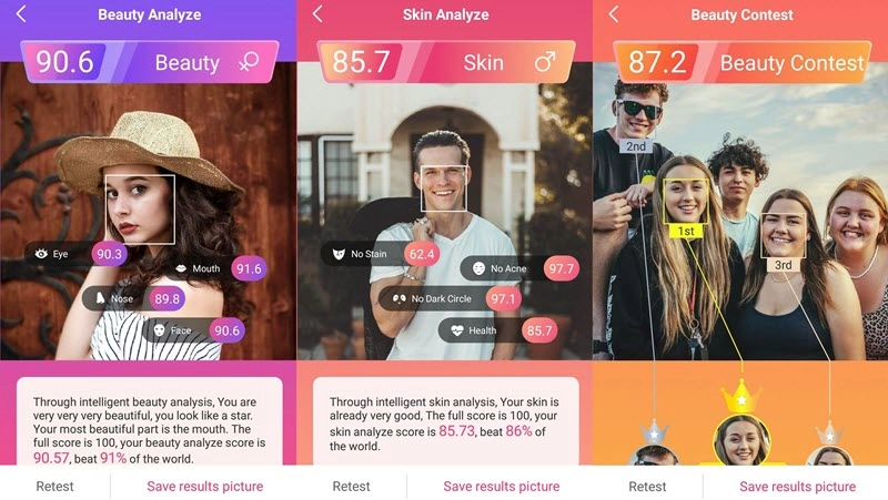 Am I Pretty App Face Analysis Test
