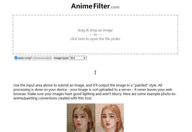 Anime Filter - Anime Face Changer Online