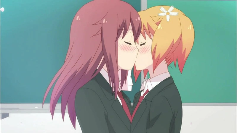 Anime Kissing Haruka Yuu