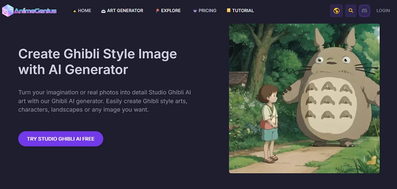 AnimeGenius Studio Ghibli AI Generator