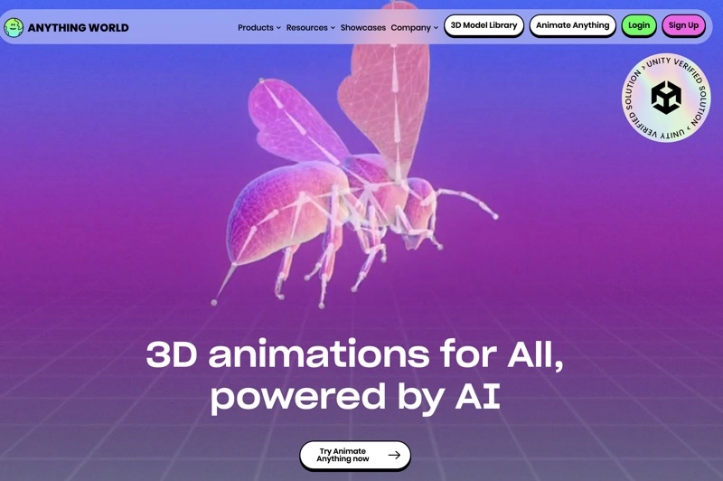 Anything World 3D Animation AI Generator