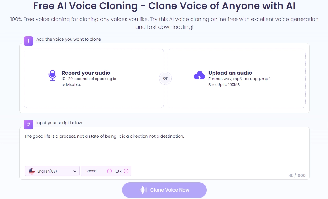 Apps for Voice Changing - Vidnoz Voice Clone