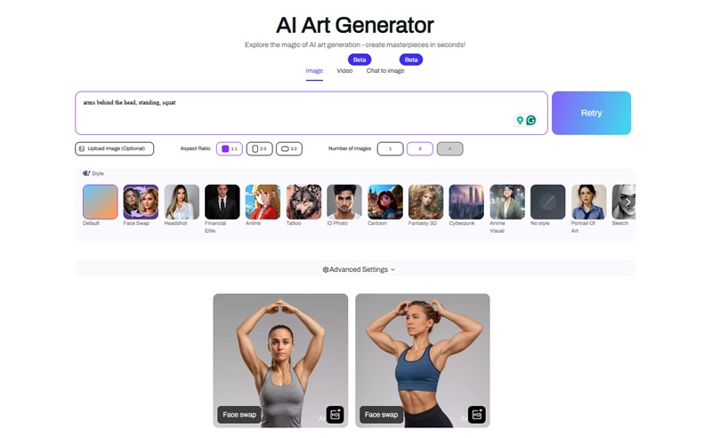 Artguru Generates AI Poses