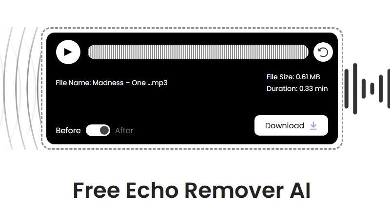 Audio Enhancer 1 Click to Remove Echo from Audio Online