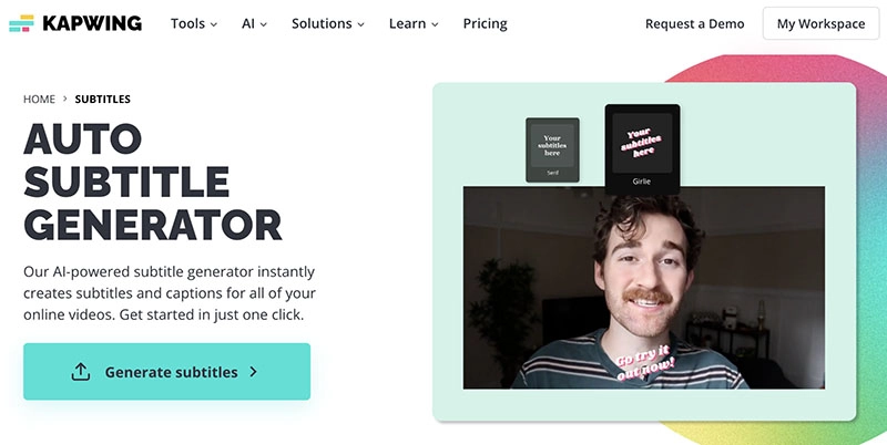 Auto Subtitle Generator Kapwing