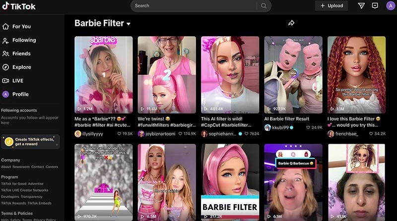 Barbie Face Swap TikTok