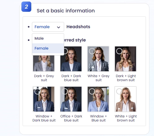 Basic Setting for AI Executive Headshot