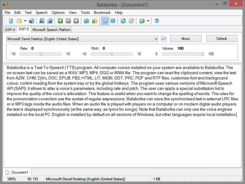 Best Text to Audio Converter Balabolka