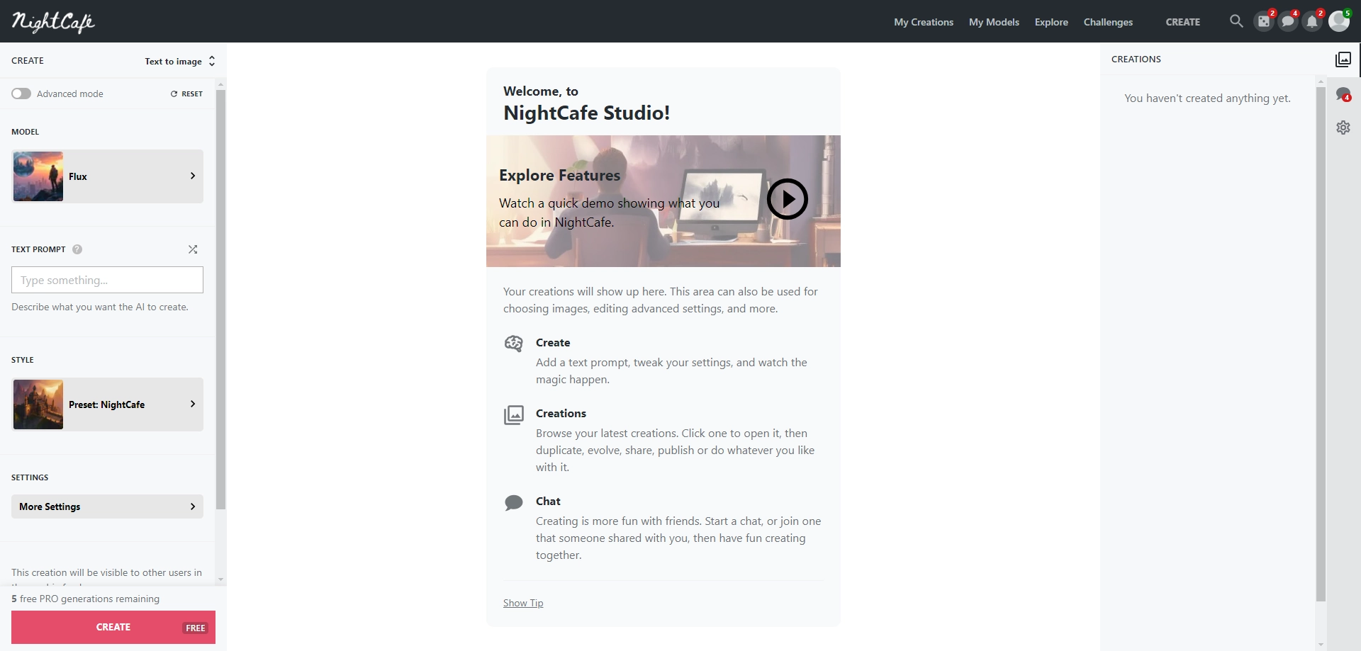 Big Nose AI NightCafe Feature