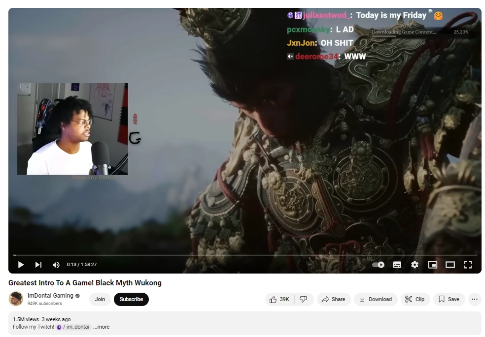 Black Myth Wukong Reaction Video