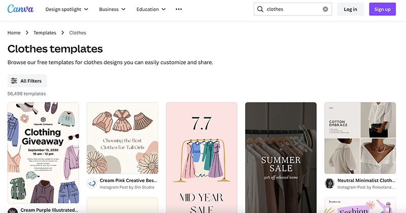 Canva Clothing Templates