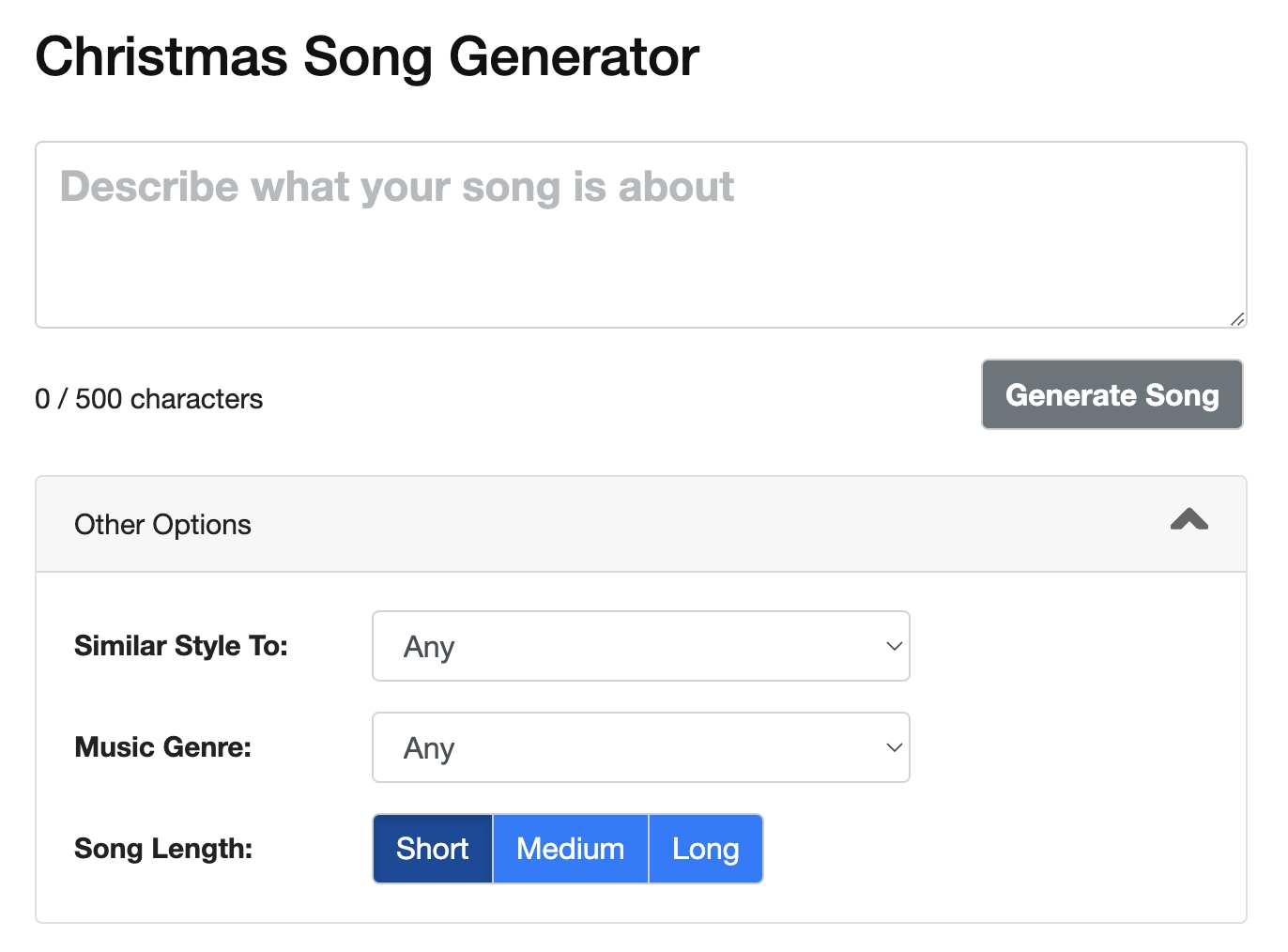 CapitalizeMyTitle Christmas Song Generator