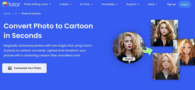 Cartoon Selfie Generator Fotor