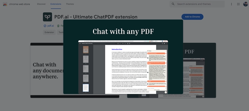 Chat with PDF AI Online Extension 